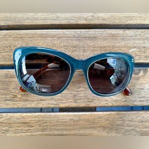 Toms Kitty Sunglasses.  Fun blue cat-eye front with tortoise arms. 😼😼😼